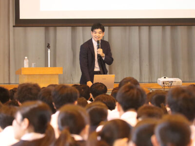 進路講演会　大島高校