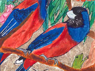 「やせいのいきもの絵画展」