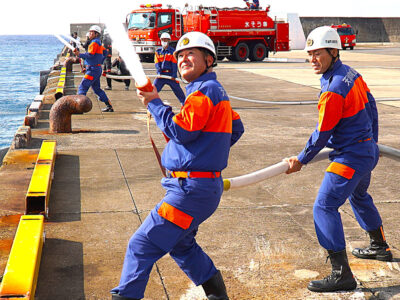 天城町消防団出初め式