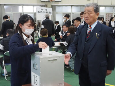 奄美看護福祉専門学校で選挙講座