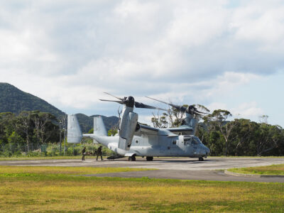 陸自瀬戸内分屯地　日米共同訓練を公開