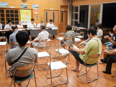 大和村議会　国直集落で「語る会」