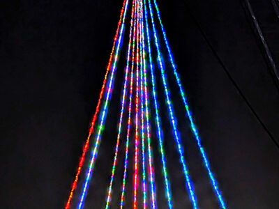 高さ約40㍍の巨大イルミ登場