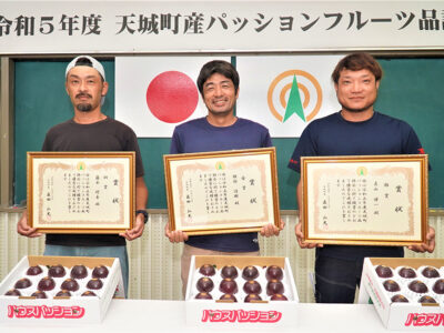 天城町産パッション品評会