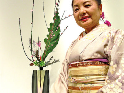 池坊花展に作品を出展