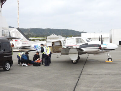 奄美大島から沖縄へ転院搬送