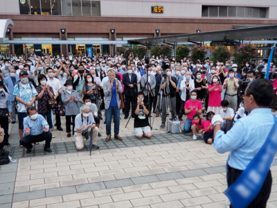 ７候補最後の奔走、声からし支持訴え