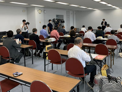 県知事選　立候補予定者に説明会