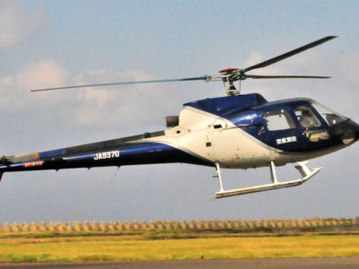 徳之島町での航空防除開始