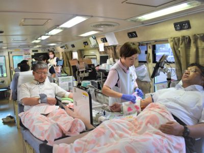 奄美大島地区献血スタート