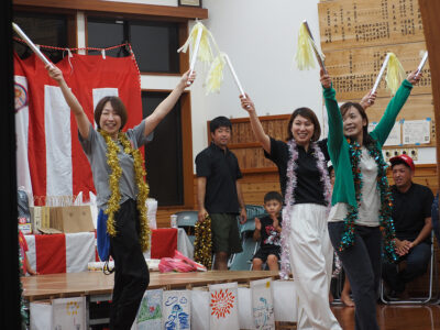 校区最初の祭り盛り上がる