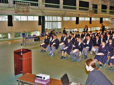 古仁屋高、初の就職ガイダンス