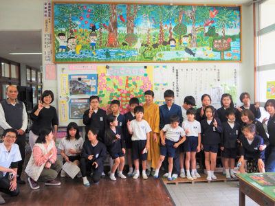 壁画「住用のあそびば」お披露目