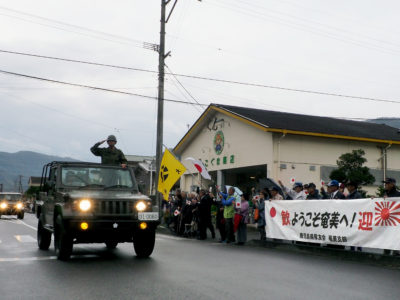 駐屯地開設前に歓迎会