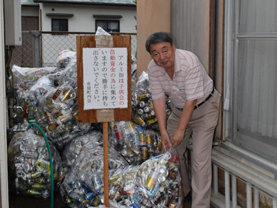 アルミ缶（資源ごみ）46㌔持ち去り