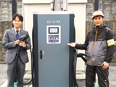国内最高クラスＥＶ急速充電器　民間主導で２拠点