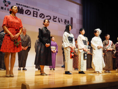 〝紬ずくめ〟の一日満喫