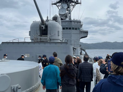 海自練習艦しまかぜ寄港