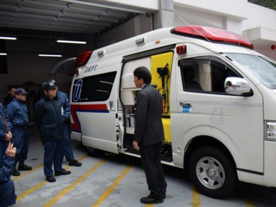 最新機能の救急車両導入