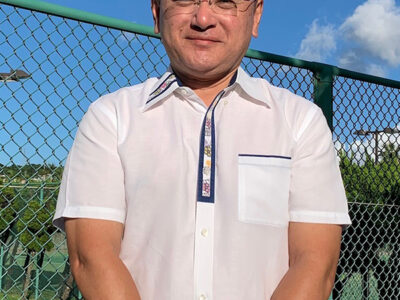 沖縄県中学校テニス連盟会長に西さん（奄美市出身）が就任