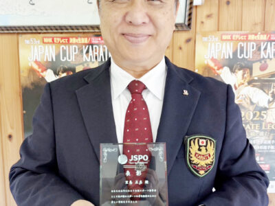 里島さんが永年表彰受賞