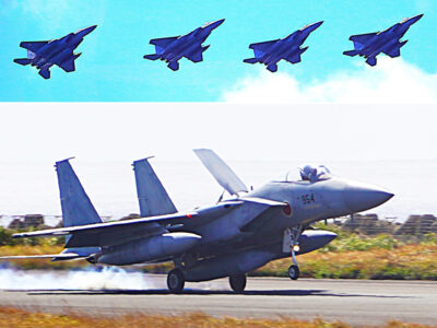 空自Ｆ15戦闘機など離着陸訓練