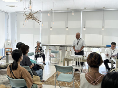 加計呂麻島で「町長と語ろうでぃ」