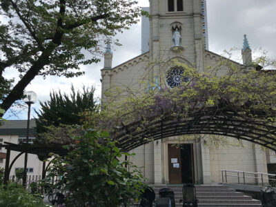 カトリック赤羽教会で献茶会