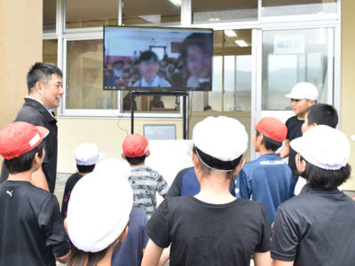 大勝小（龍郷町）―泰明小（東京銀座）今年も交流
