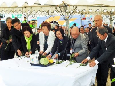 徳之島町で第56回富山丸戦没者慰霊祭