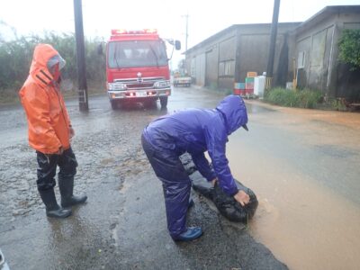 沖永良部で大雨