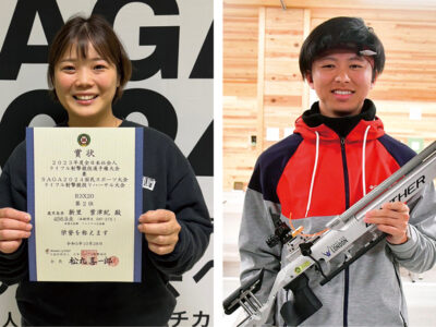 国スポライフル射撃に奄美２選手が出場