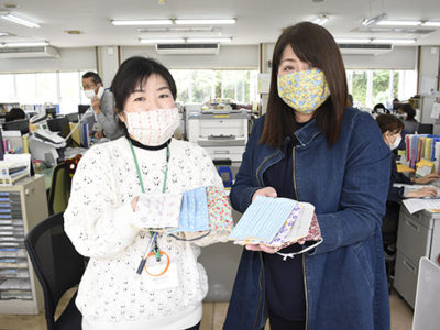 布マスク作成協力者60人超