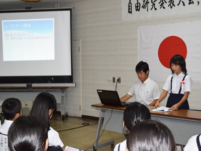 自由研究発表と環境シンポ