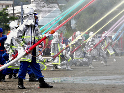 奄美市消防団出初め式