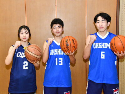 大島高の前田一、杉俣県選抜、前田純女子選抜に選出