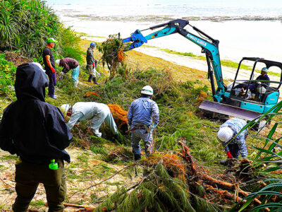 外来種〝二重奏〟を駆除