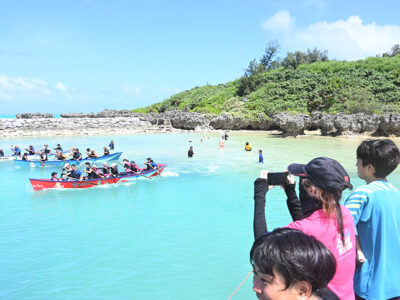 夏の風物詩戻る　与論町古里集落