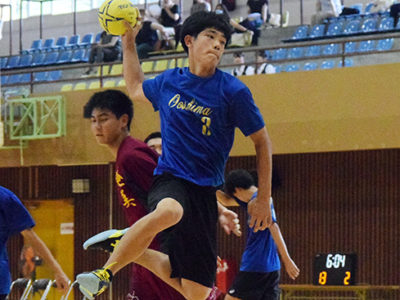 名瀬ク（男子）、・朝日中（女子）優勝