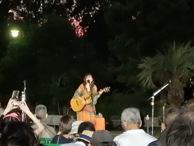 我那覇美奈さん夢の島で恒例のライブ