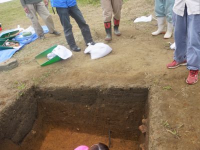 半川遺跡の学術調査終盤