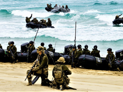 日米共同訓練「ＩＦ23」 徳之島で「水陸両用作戦」展開