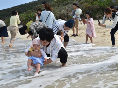 大浜海岸で浜下れ