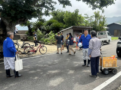 孤立６集落、海上輸送で対応