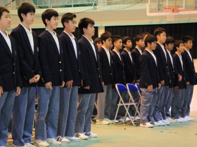 公立高校で入学式