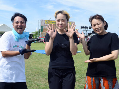 島に宿泊、仕事お手伝い