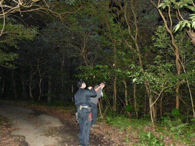 密猟対策で夜間パト