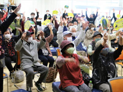 ＰＶ観戦、感動の渦